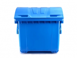 1100L garbage bin with round cover